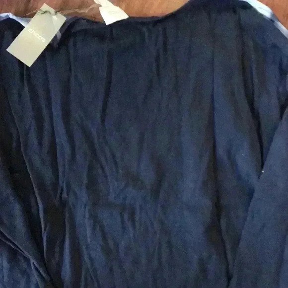 Chico’s size 2, tie dye look shirt with lace trim - Picture 5 of 6